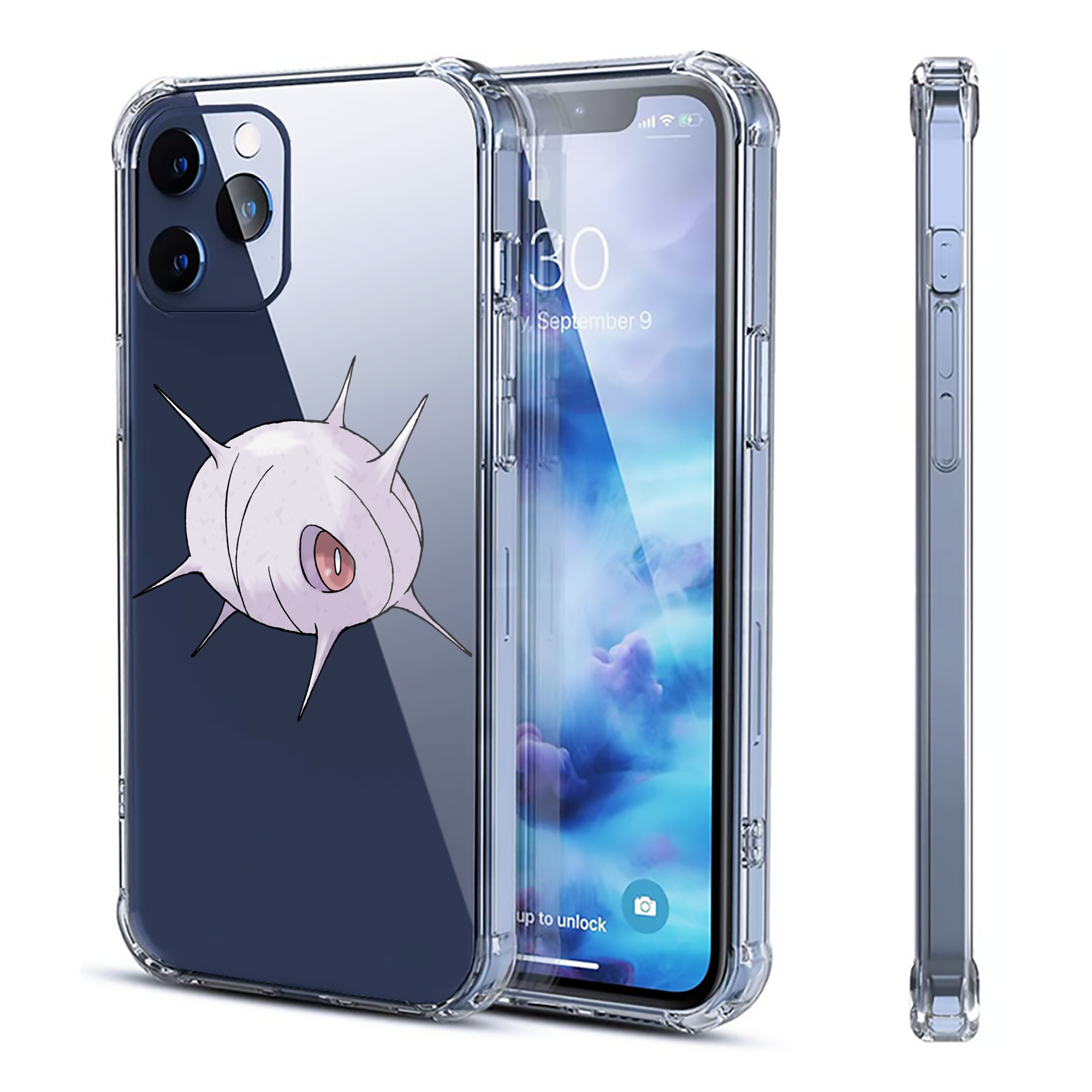 （画像用） ポケットモンスター Pokémon 【iPhone 12シリーズ対応】透明スマホケース（クリアソフトケース）